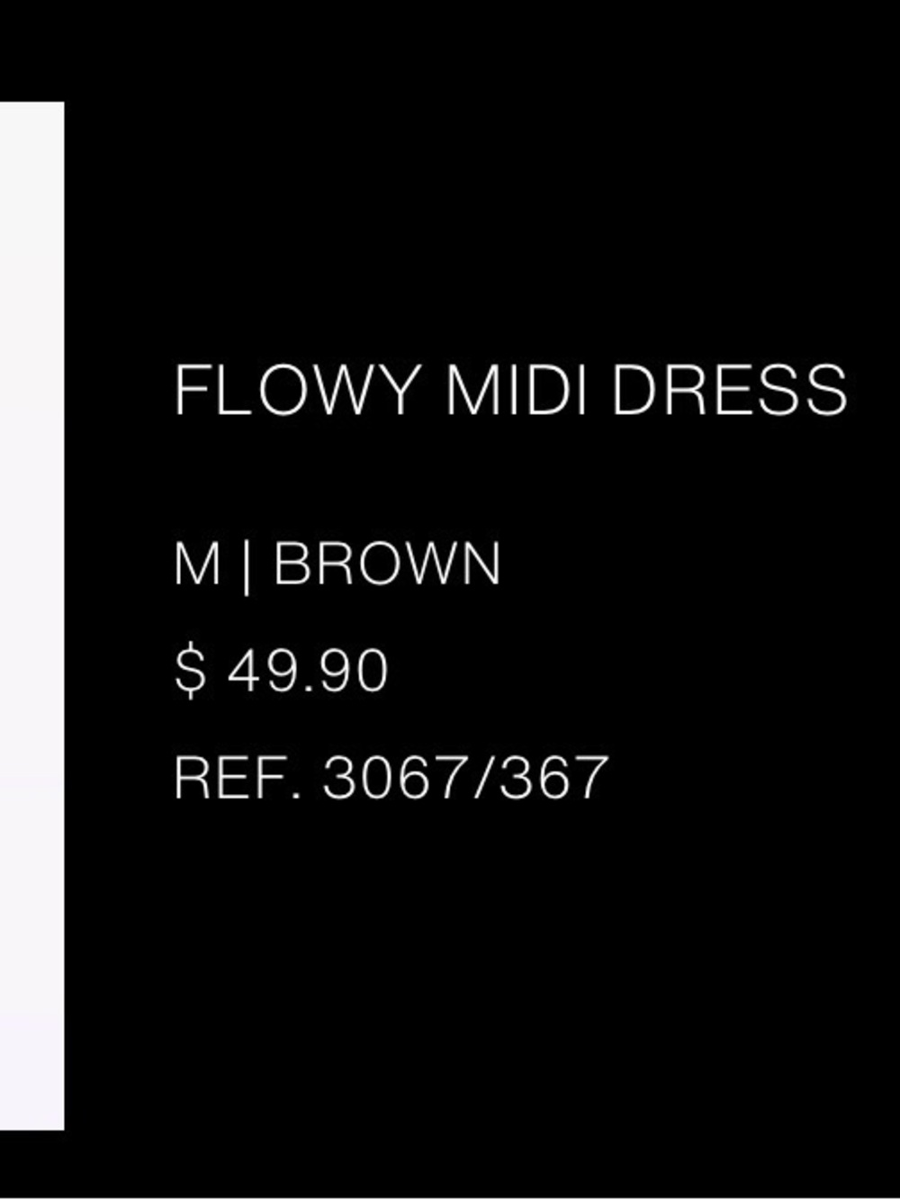 Zara Tan Brown Spaghetti-Strap Maxi Dress - Picture 2 of 2